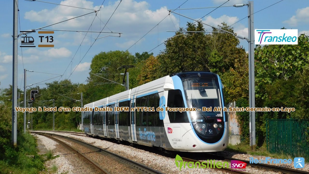[Tramway T13] Voyage &agrave; bord d'un Citadis Dualis IDFM de Fourqueux &ndash; Bel Air &agrave; Saint-Germain-en-Laye