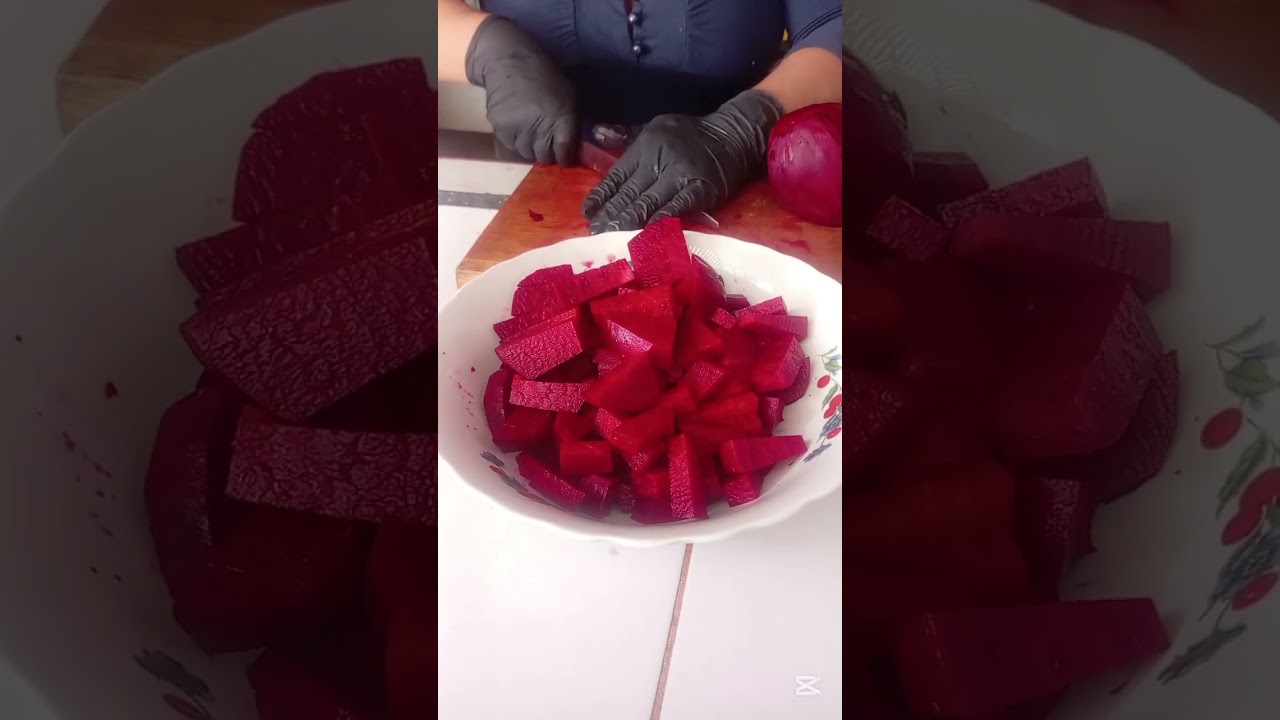 Preparé un riquísimo jugo de remolachas 