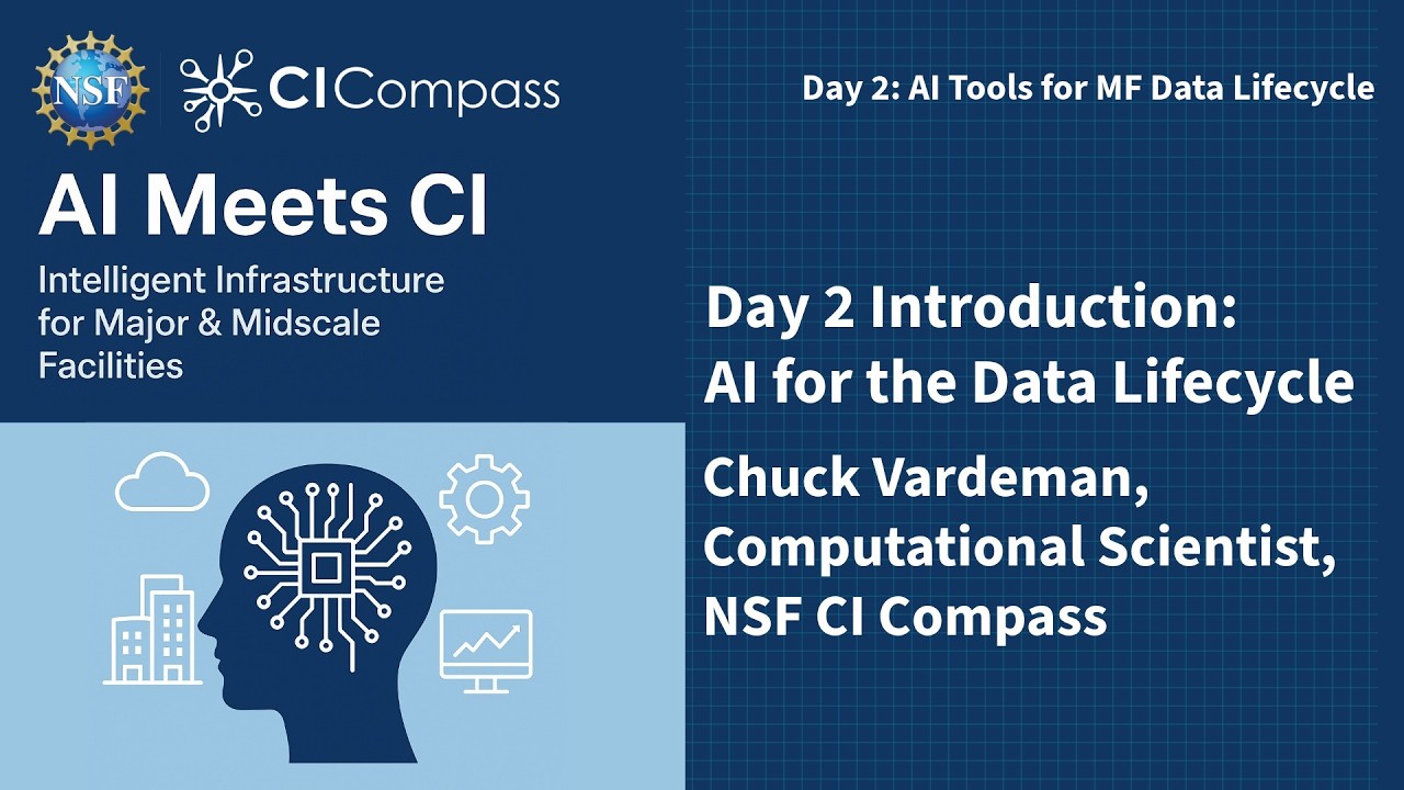 AI Meets CI 2026: Day 2: Introduction - AI for the Data Lifecycle