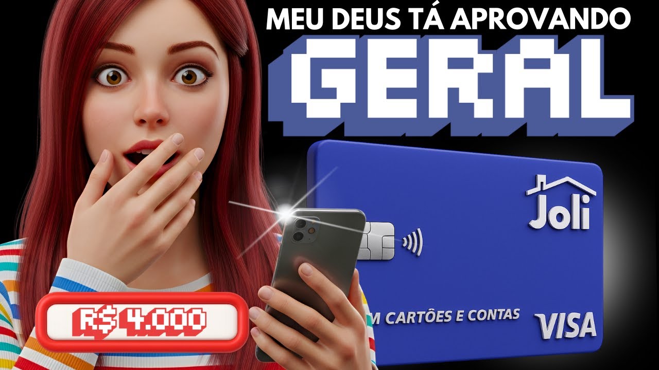 O CART&Atilde;O JOLI VISA ENLOUQUECEU E T&Aacute; APROVANDO GERAL E COM SUPER LIMITES, CORRE SOLICITA O SEU AGORA!