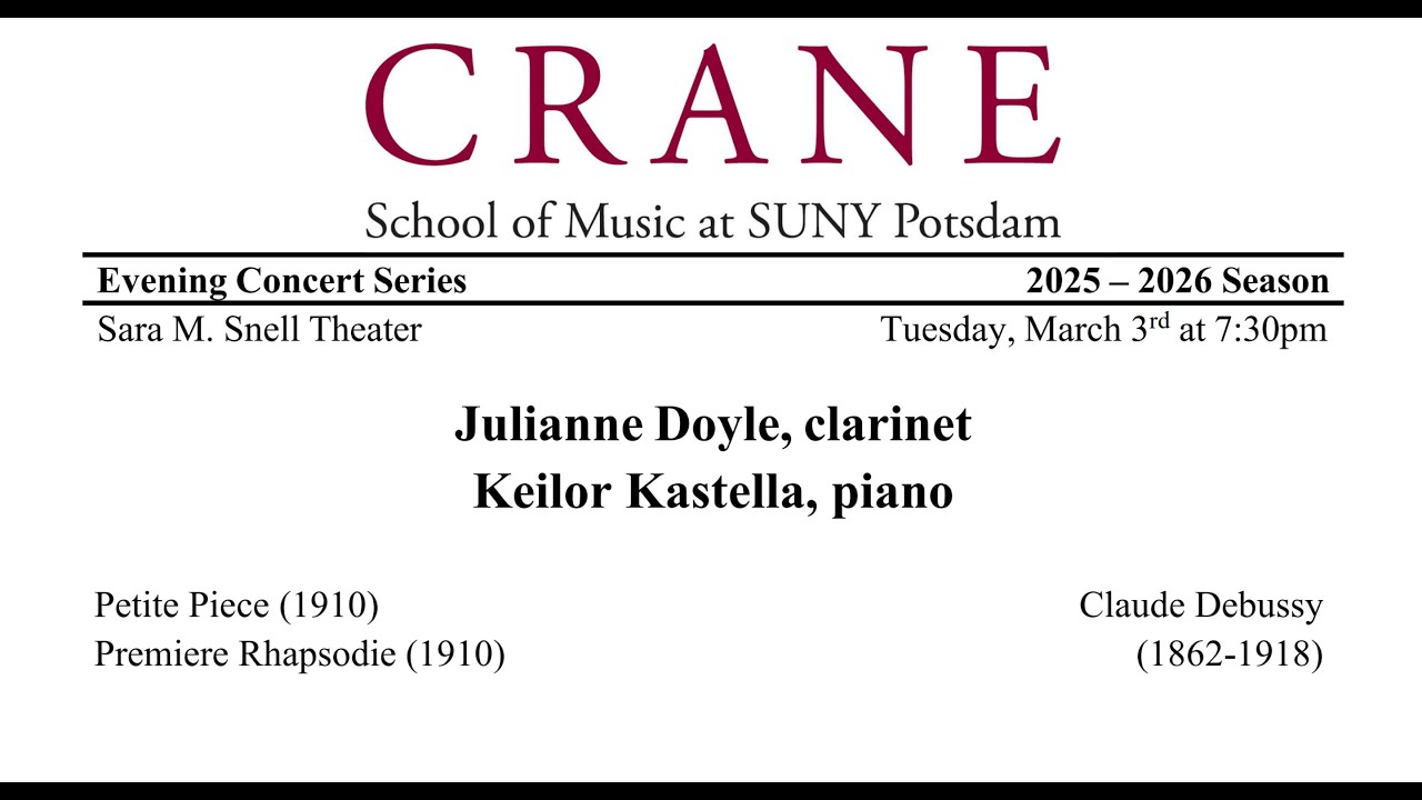 Julianne Doyle, clarinet; Keilor Kastella, piano