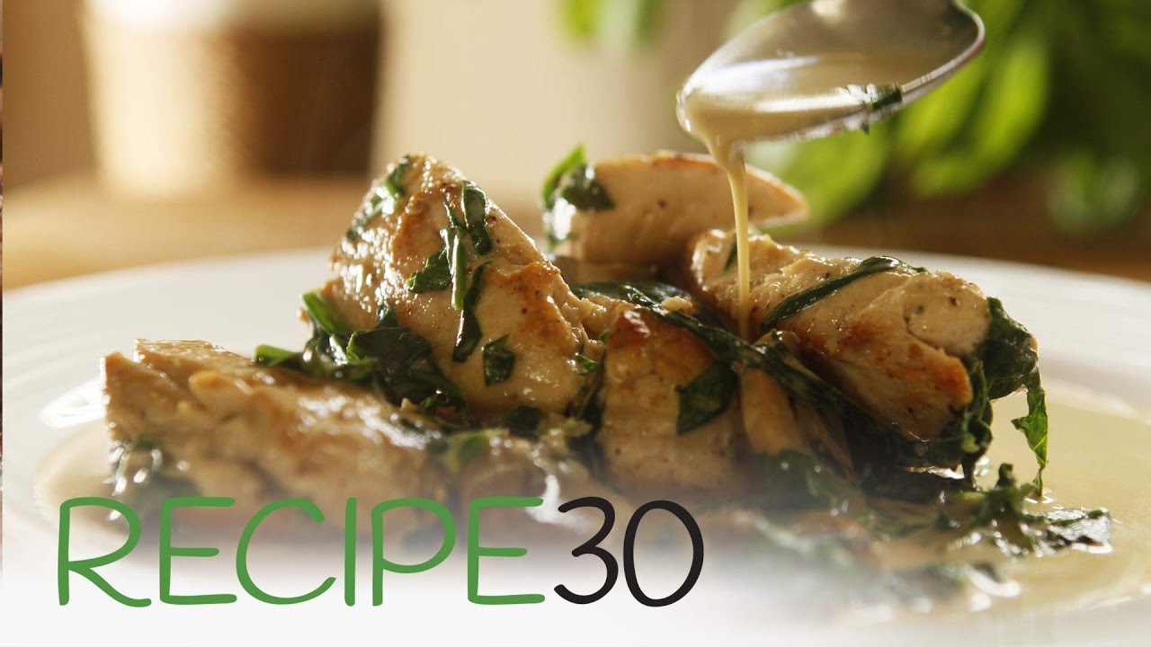 CREAMY GARLIC & PARMESAN CHICKEN - By RECIPE30.com