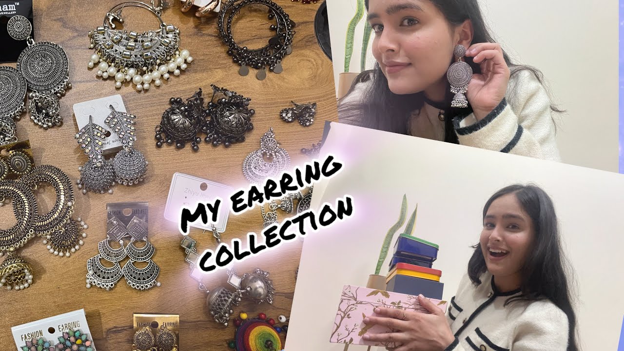 My First Fashion Video | Earring Collection 👂 I Actually Wear 🌟  #fashion #earrings #style 