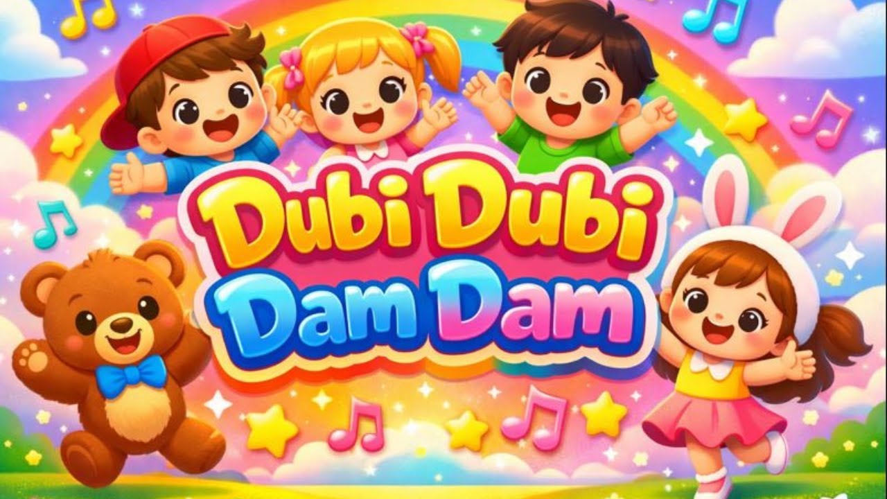 Dubi Dubi Dam Dam playful nursery rhyme  for babies, toddlers, and preschool kids.