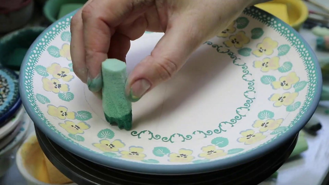 ポーランド食器、絵付け動画「Teresa Liana　No.U4-4842」Ceramika Artystyczna