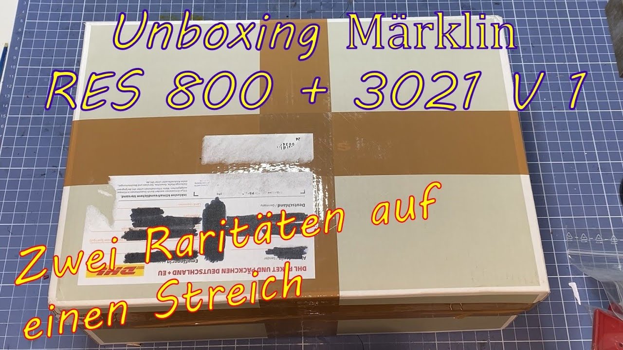 Unboxing Märklin RES 800 + 3021 V1