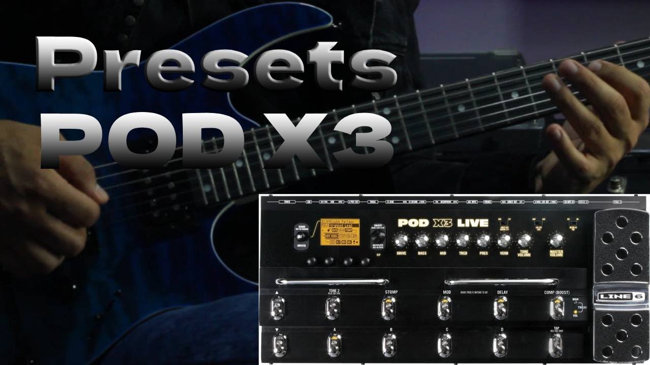 Line 6 POD X3 Live l Mis presets Favoritos l Una PEDALERA CON UN SONIDO INESPERADO