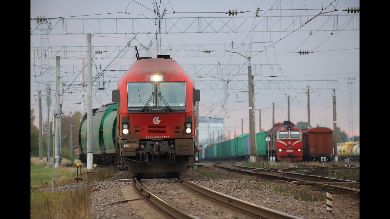 Trains in Lithuania 2021 // Eisenbahn in Litauen Oktober 2021 / 2M62, ER20 etc