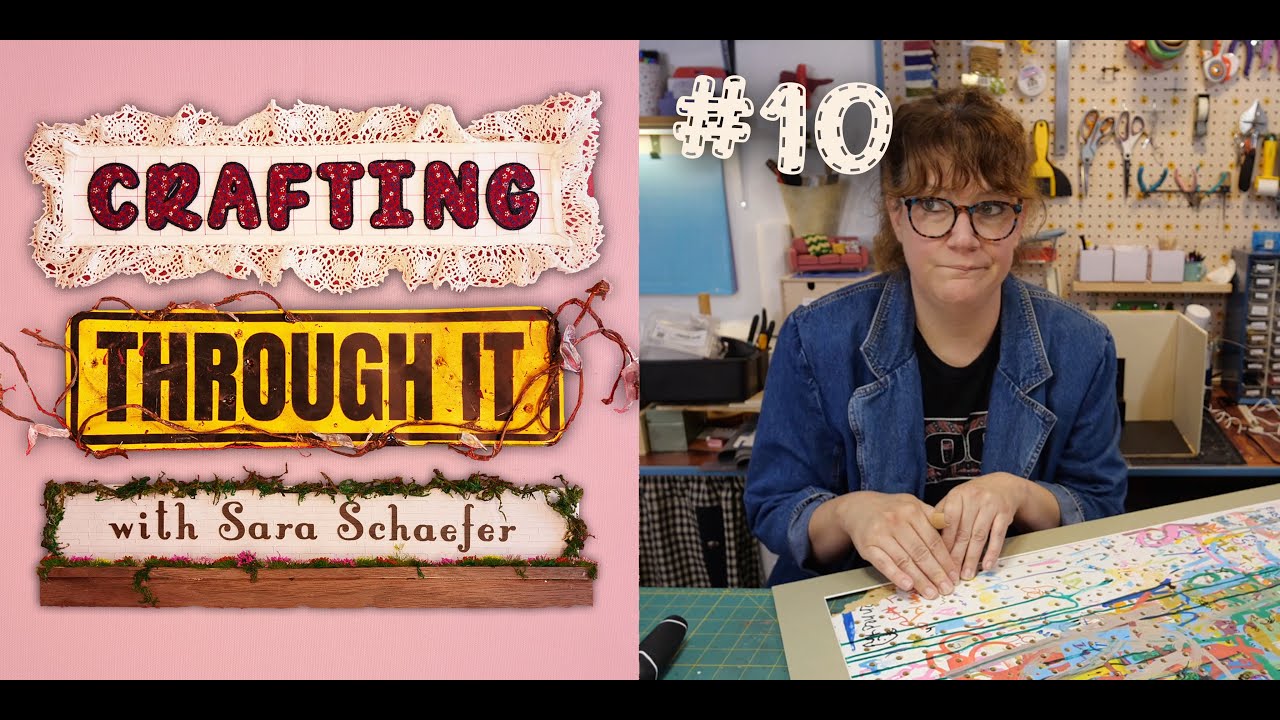 #10: RE-USING A THRIFTED PICTURE FRAME, PART 1 | Crafting Through It with Sara Schaefer
