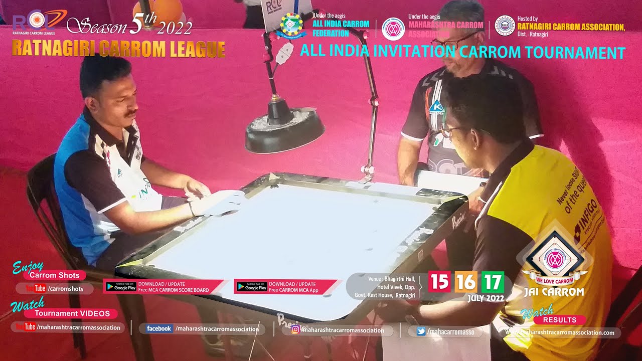 Carrom | Sandeep Dive (Youngsters) Vs Abhijit Tripankar (Sindhudurg Fighters) | LM-28 | RCL5