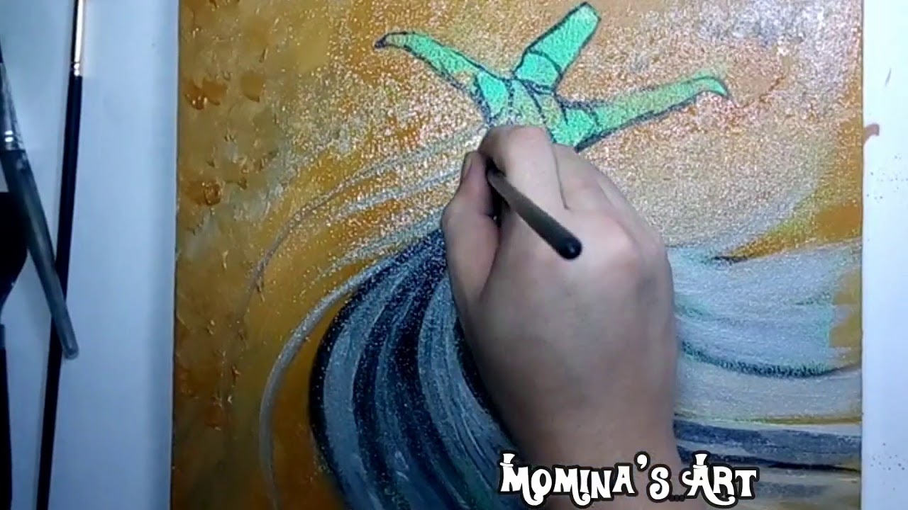How to paint Whirling Dervish | Speed Oil Painting
