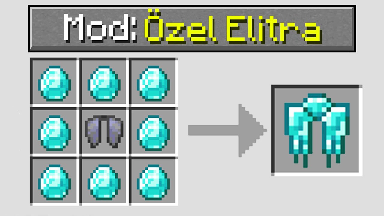 Minecraft ama ÖZEL ELİTRA var..