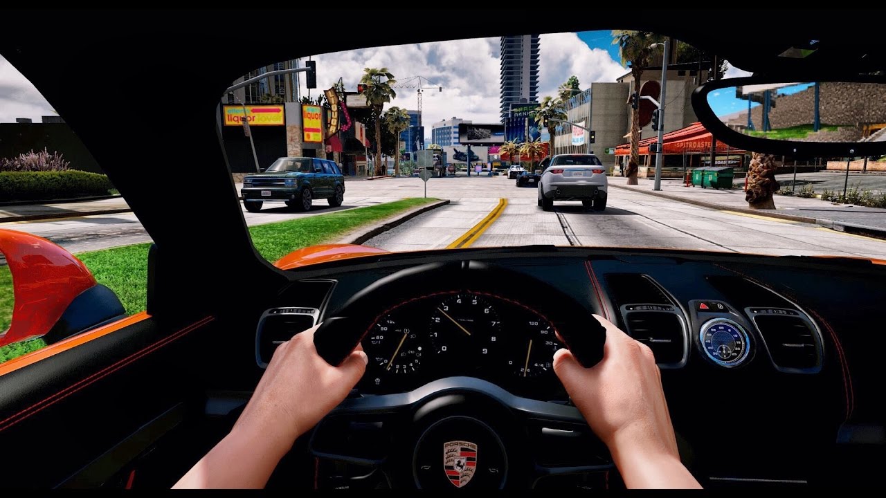 ► GTA 5 REDUX ✪ - Ultra Realistic Graphic ENB MOD - First Person Driving! - 1080p 60 FPS - PC GTA V