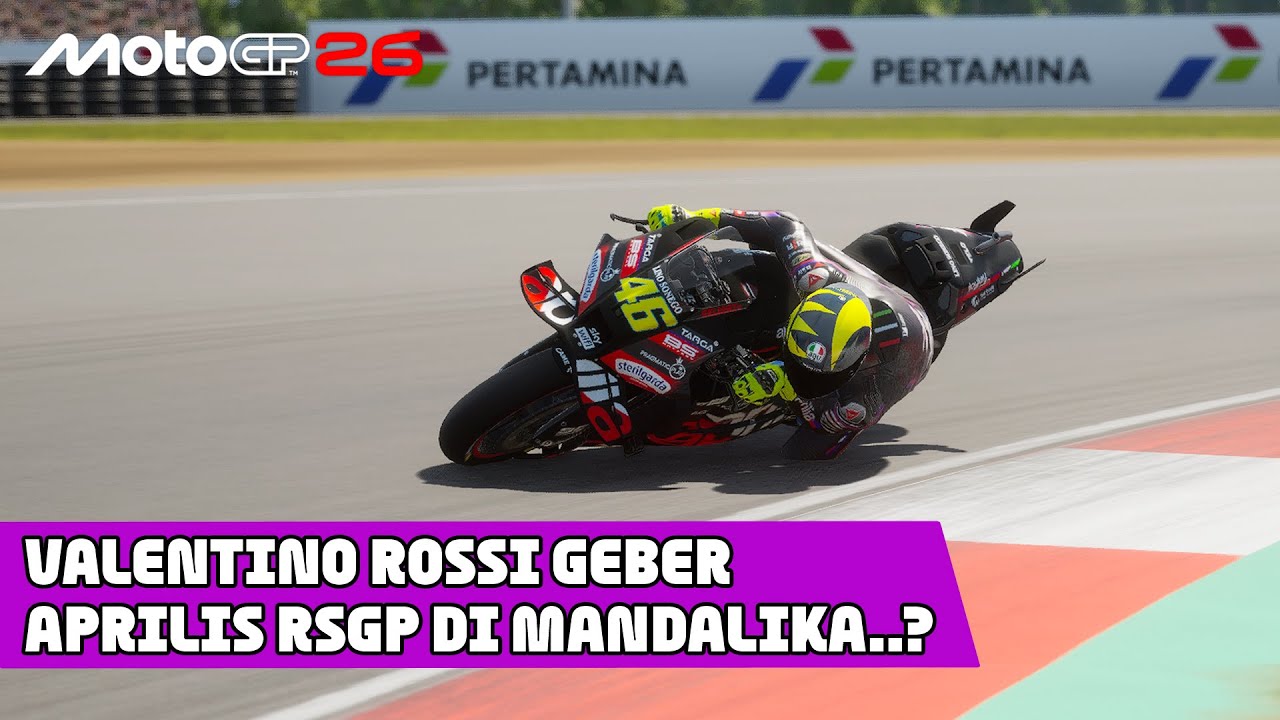 MotoGP&trade;️26❗ROSSI DEBUT WITH APRILIA 2026😍❓MANDALIKA WITNESSES THE GREATNESS OF VR46🔥🏁#IndonesianGP