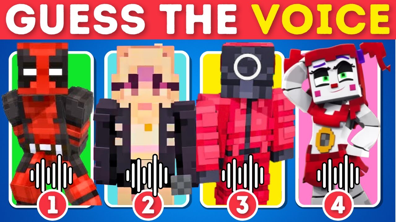 Guess Minecraft Animated Memes And Songs ~ New Minecraft Quiz, Minecraft APT, Deadpool, Squid Game 2