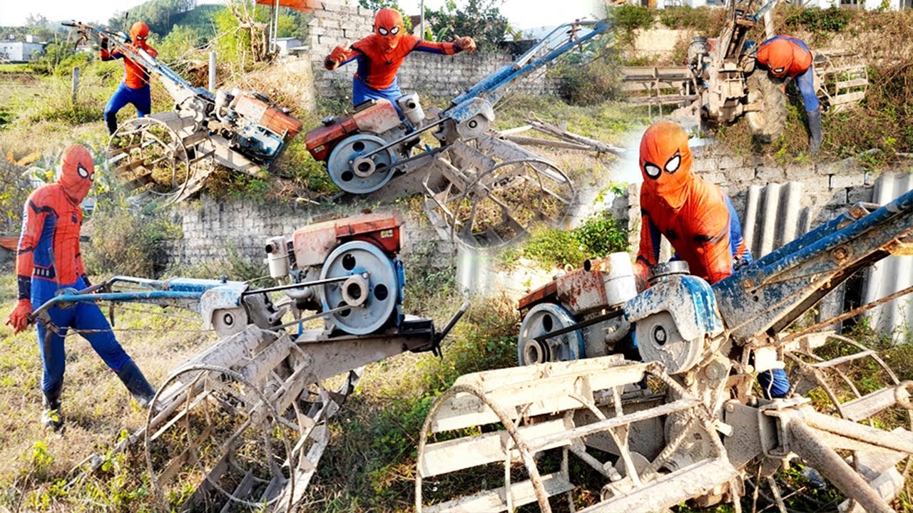 Spiderman's father installs tractor armor