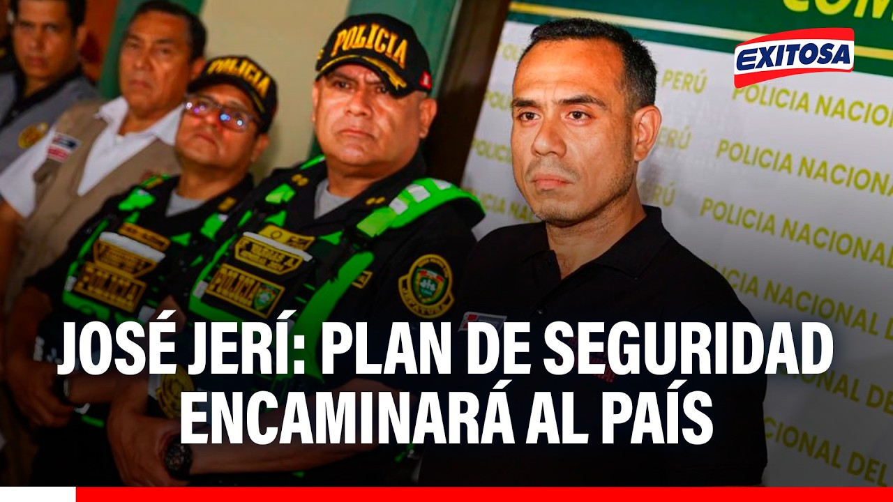 🔴🔵 José Jerí afirma que su Plan de Seguridad será 