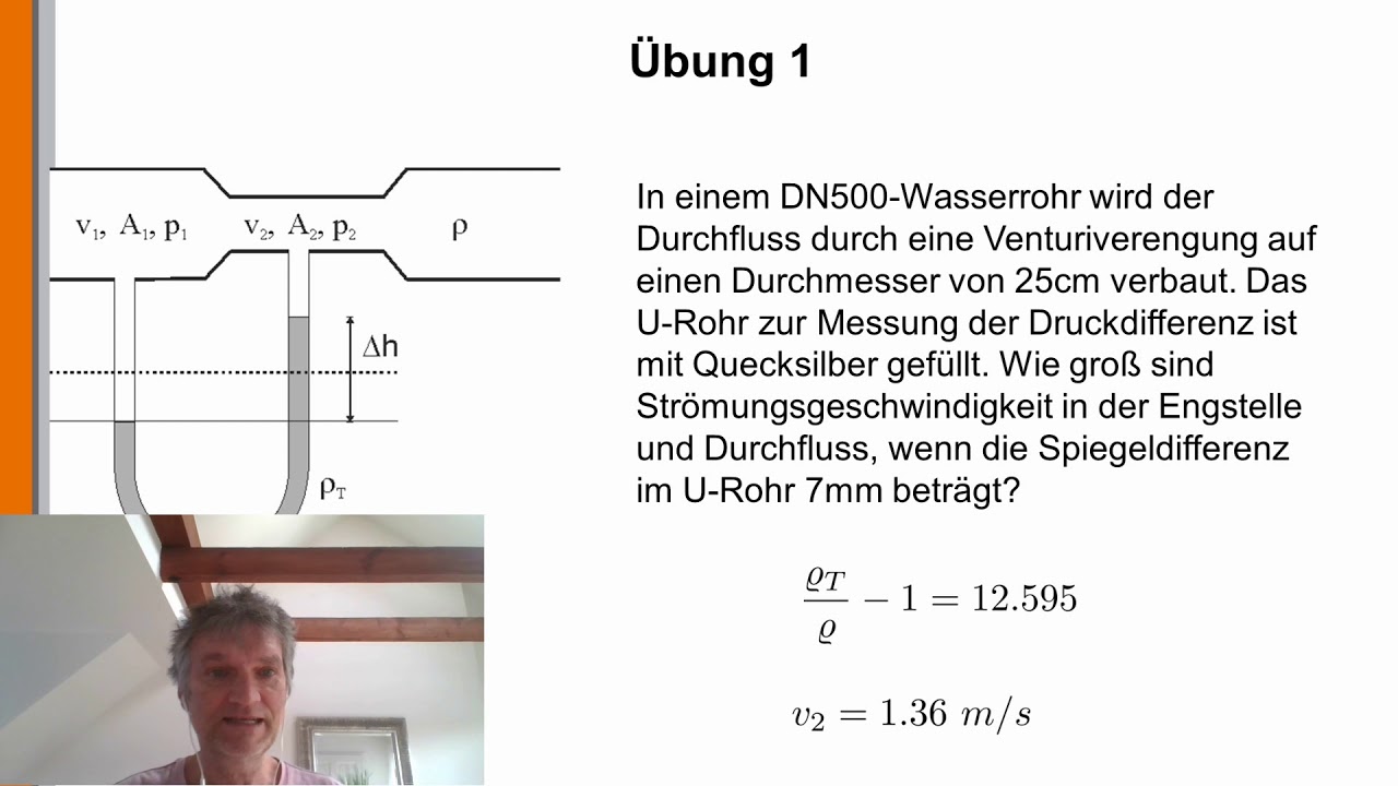 Hydraulik 20: Venturi-Durchflussmessungen