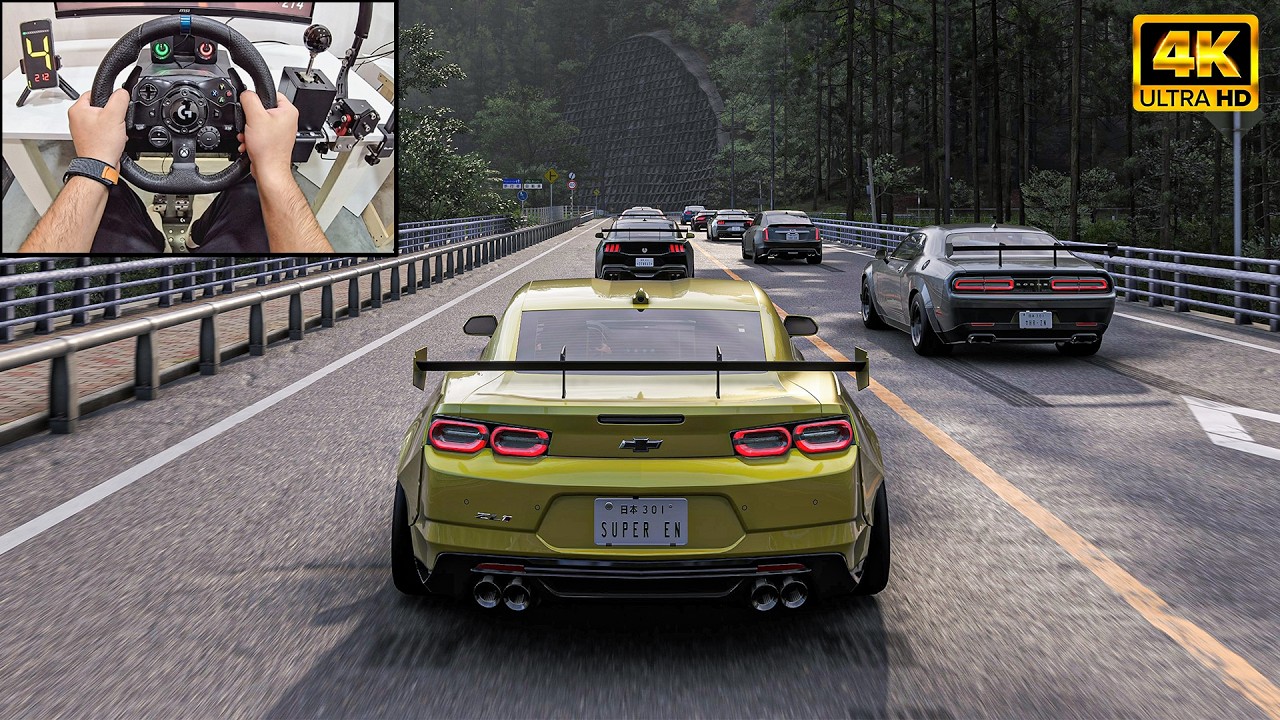 2024 Camaro ZL1 vs Everyone! Can Anyone Stop This Beast? | Forza Horizon 6 | Logitech G923 | 4K