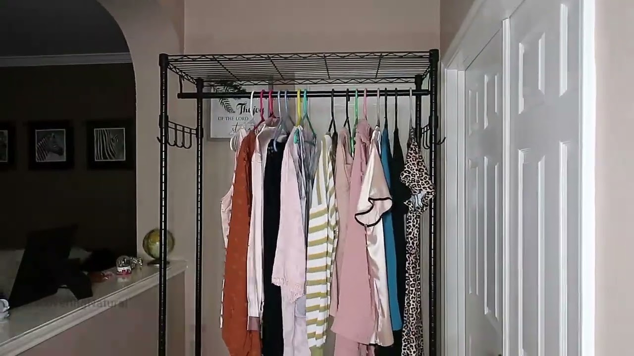 3 Tier Rolling Garment Rack
