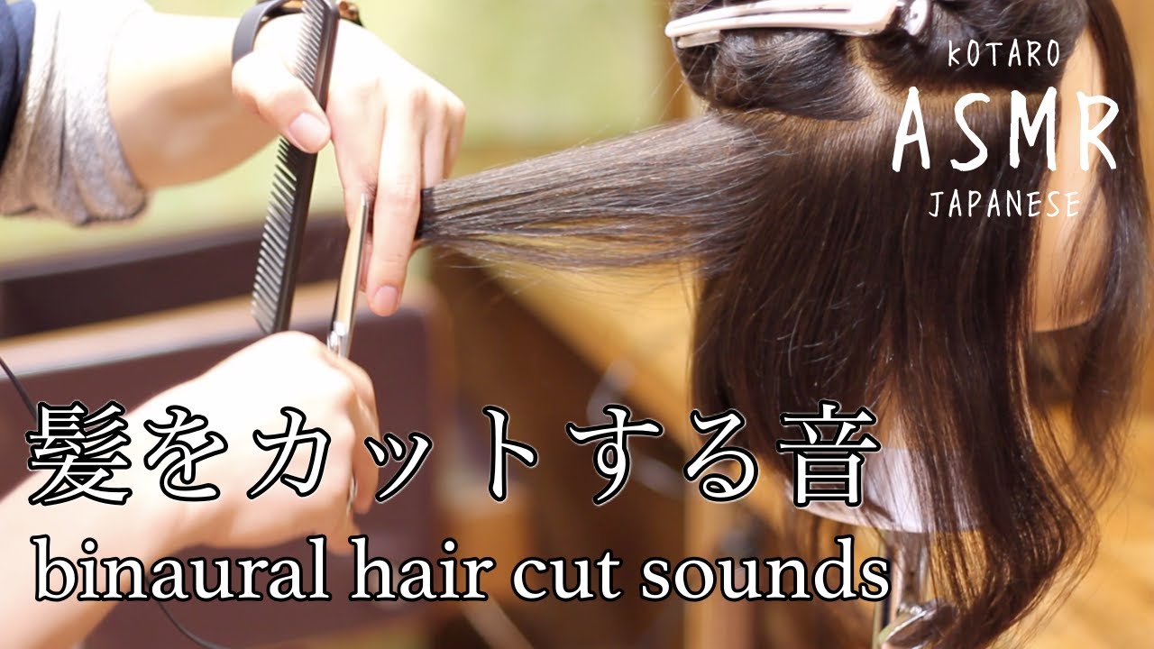 【ASMR】#1 現役美容師がハサミでひたすら髪を切るだけASMR【声なし/No Talking】【hair cut】【sleepy】hair cut sounds【睡眠】【作業用】