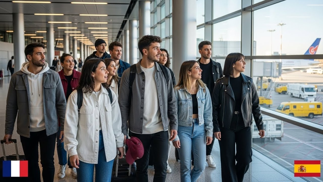 Alumnos franceses llegan a Madrid con desprecio y ya no quieren volver a París.