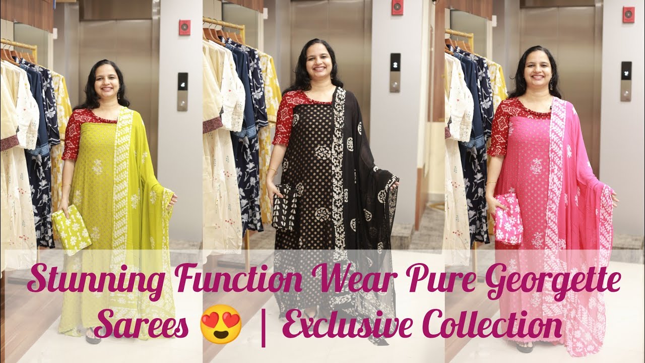 Stunning Function Wear Pure Georgette Sets 😍 | Exclusive Collection