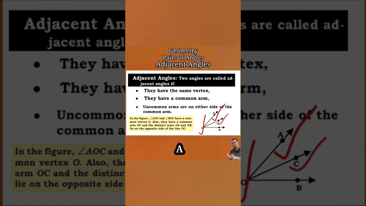 Adjacent Angles / Geometry Basic Concepts // 