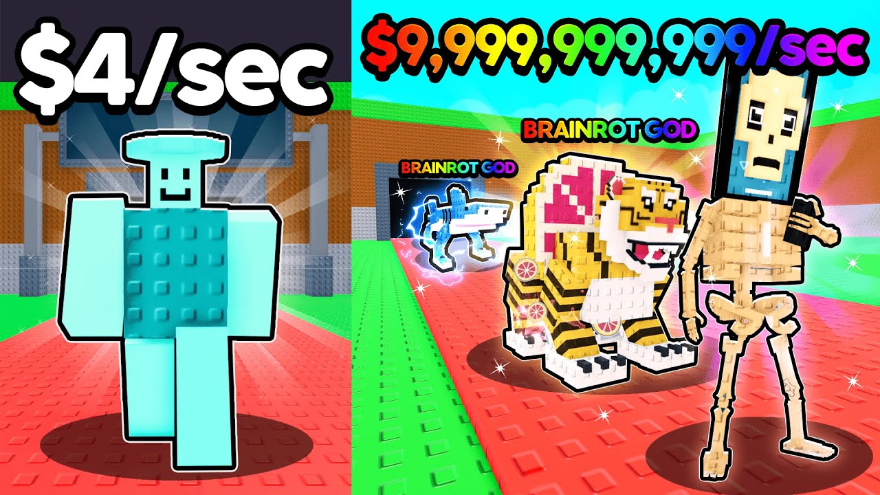 $0 to $1 Trillion as a NOOB in Roblox Steal a Brainrot!