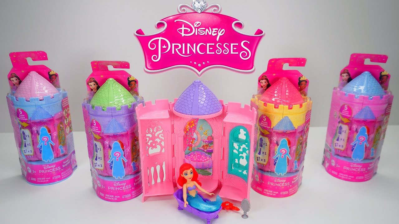 Disney Princess Tower Surprise Doll Unboxing - No Talking ASMR
