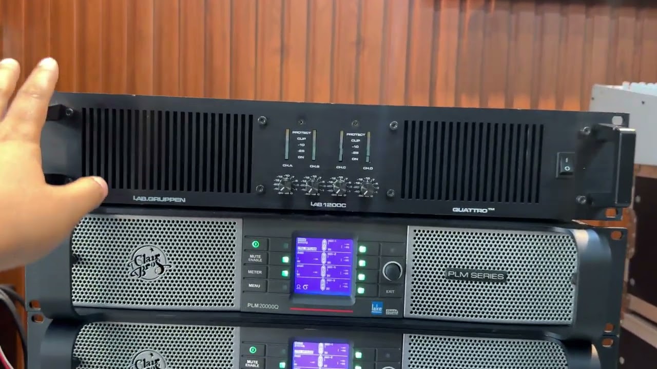 Lab gruppen plm20000Q & Lapgruppen LAB 1200C giá có báo trên video ae mua hàng lh 0913173147