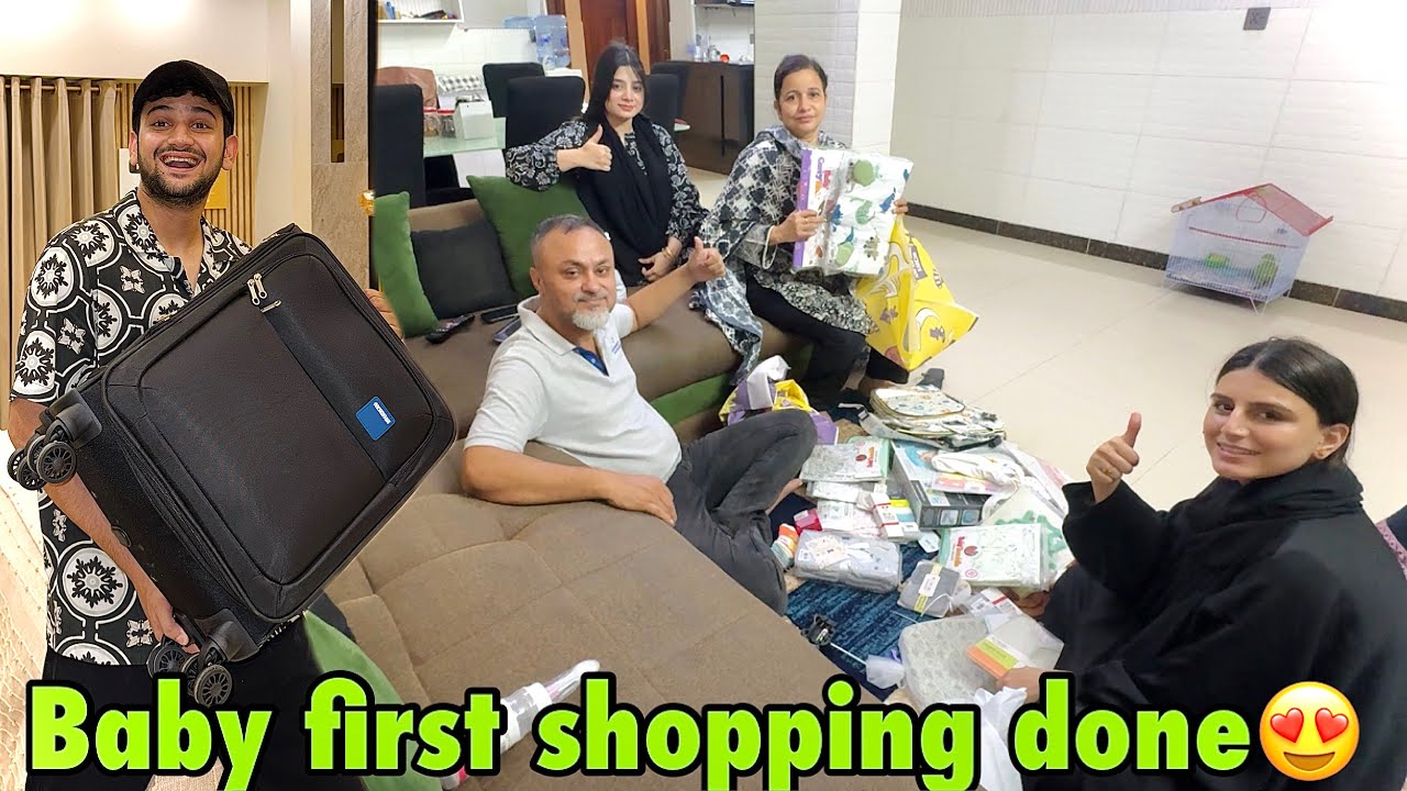 Finally baby ki first shopping karli😍 | papa ko shaq horaha gender ka😂