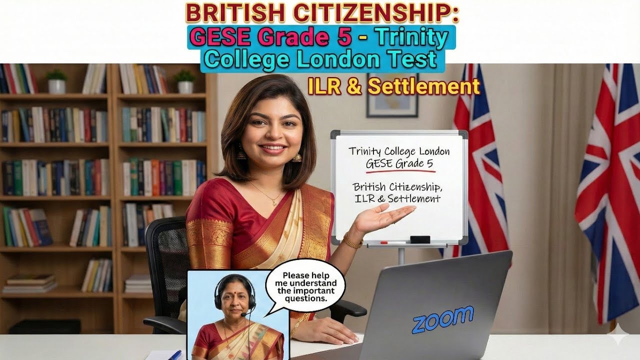 B1 English Test (GESE Grade 5) | SELT British Citizenship| Trinity College London ILR UK