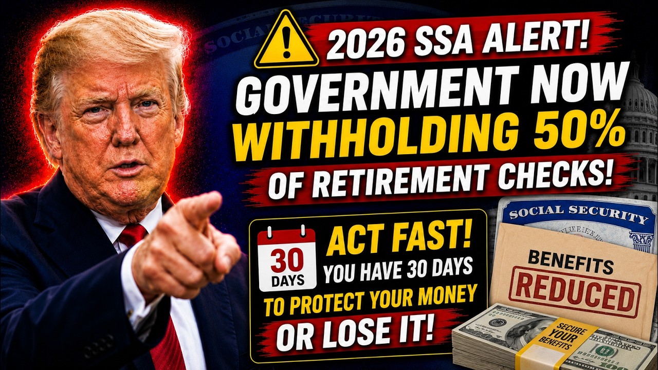 Внимание, Управление социального обеспечения США (SSA) в 2026 году: теперь оно удерживает 50% пен...