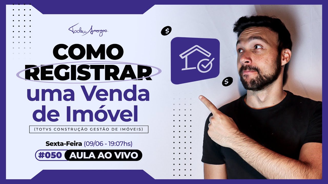 Live #050 - Como registrar uma venda de imóvel (TOTVS Construção Gestão de Imóveis - TOTVS RM)