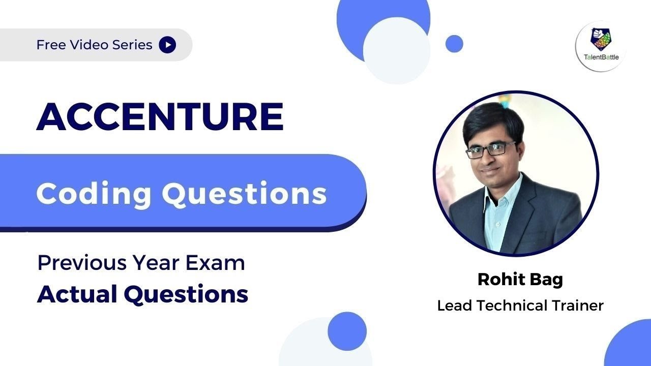 Accenture Previous Year Coding Questions | Coding Questions | Accenture Exam Questions