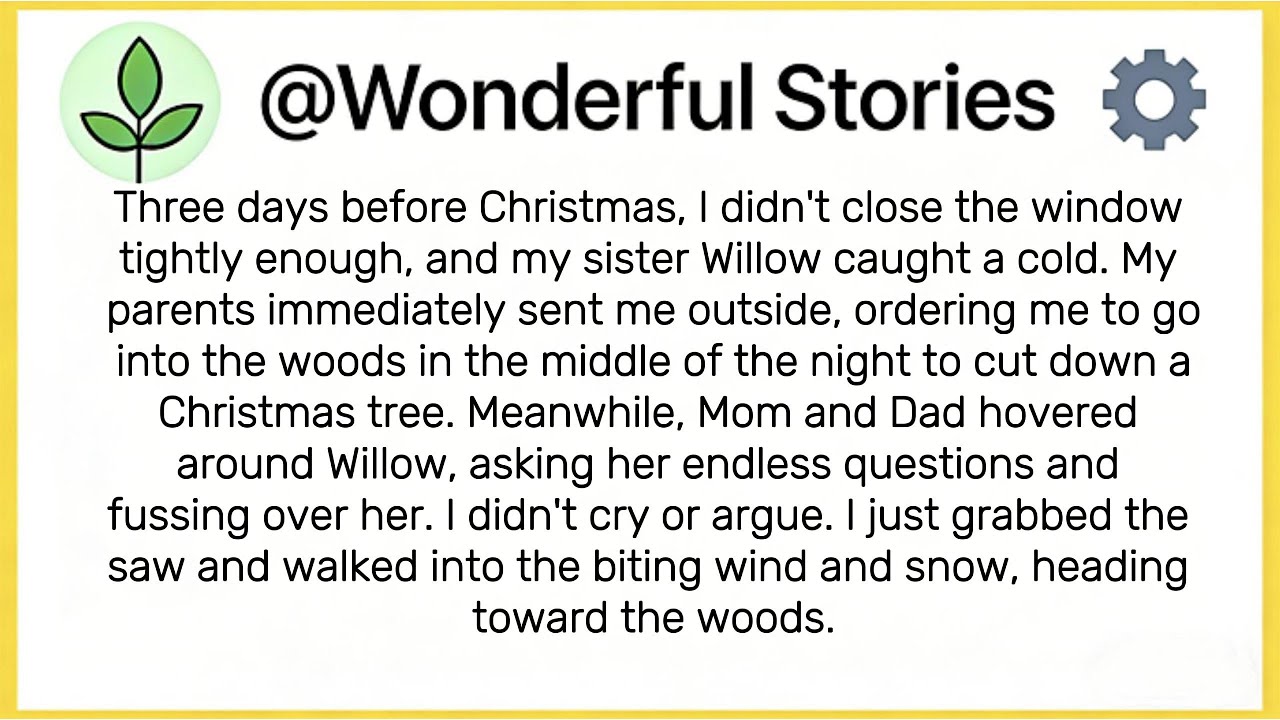 Three days before Christmas, I didn't close the window tightly enough, and my sister Willow caught..