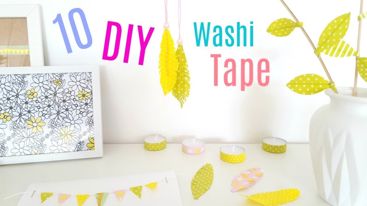 10 DIY WASHI TAPE IDÉES PINTEREST AVEC PRESQUE RIEN