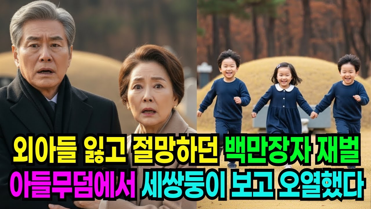 “아니 저 아이들은… 누구야?”아들 무덤에서, 죽은 아들과 똑같이 생긴 세쌍둥이를 본 순간백만장자 재벌 회장은 얼어붙었습니다. 그날은 아들 기일이었습니다.  인생사연 | 오디오북