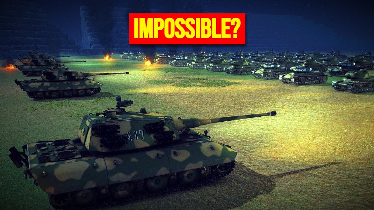 5 German Super Tanks vs 50 Soviet IS-2s | Who Wins?