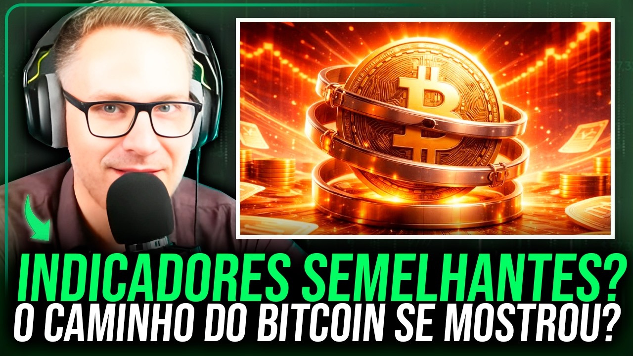 O CAMINHO DO BITCOIN SE MOSTROU? INDICADORES SEMELHANTES?