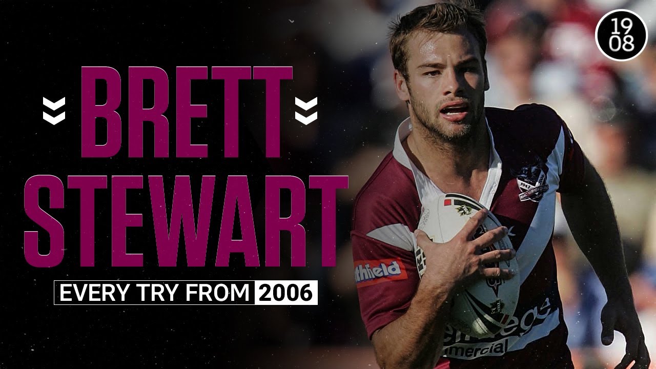 Brett flies like an eagle | Every Brett Stewart try from 2006 | NRL Throwback |