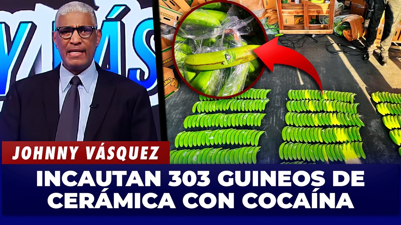 Jhonny Vásquez: Incautan 303 guineos de cerámica con cocaína en Manzanillo 😱🚢 | El Garrote