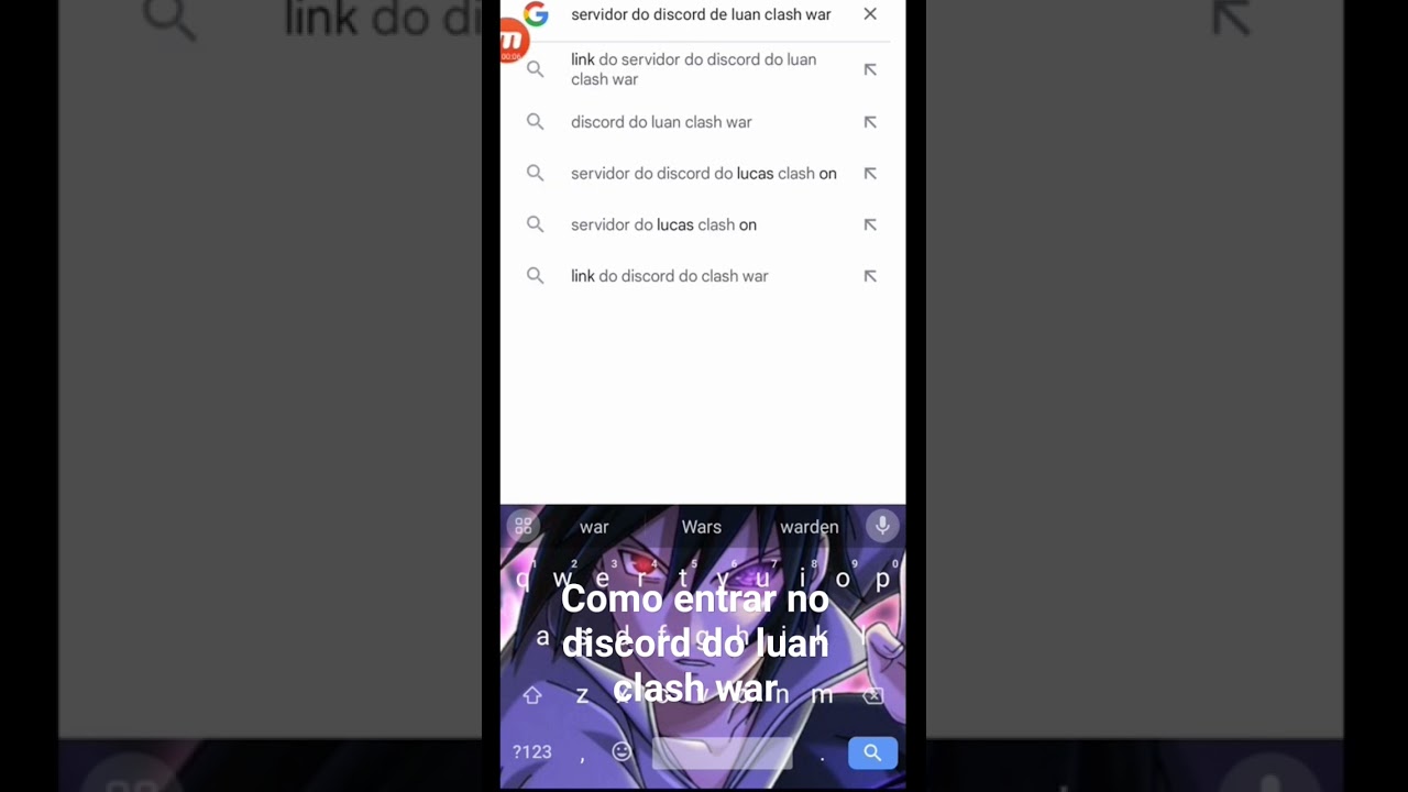 como entrar no discord de Luan Clash war