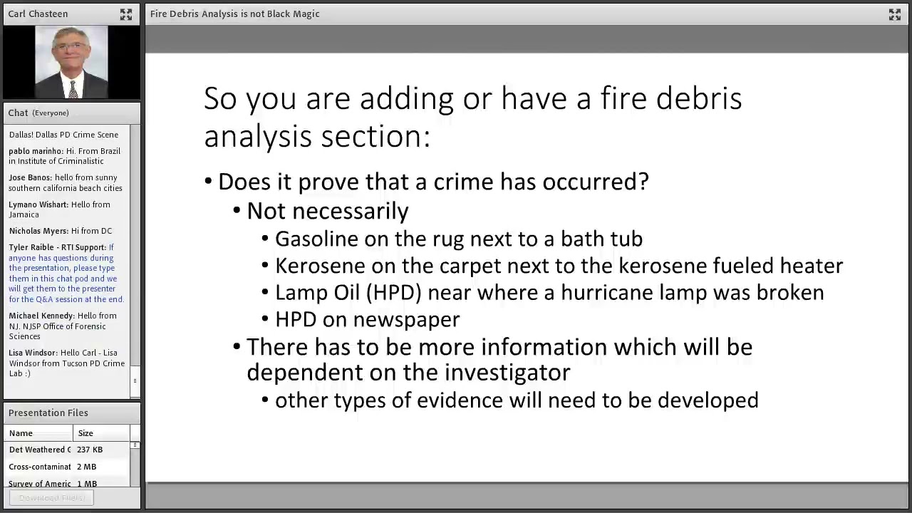 Fire Debris Analysis is Not Black Magic!