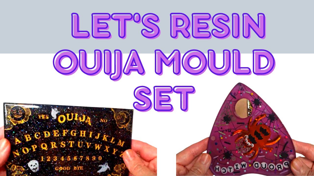 Let's Resin Ouija mould set - Halloween watch me resin and discount code. ThyWitchsKitchen