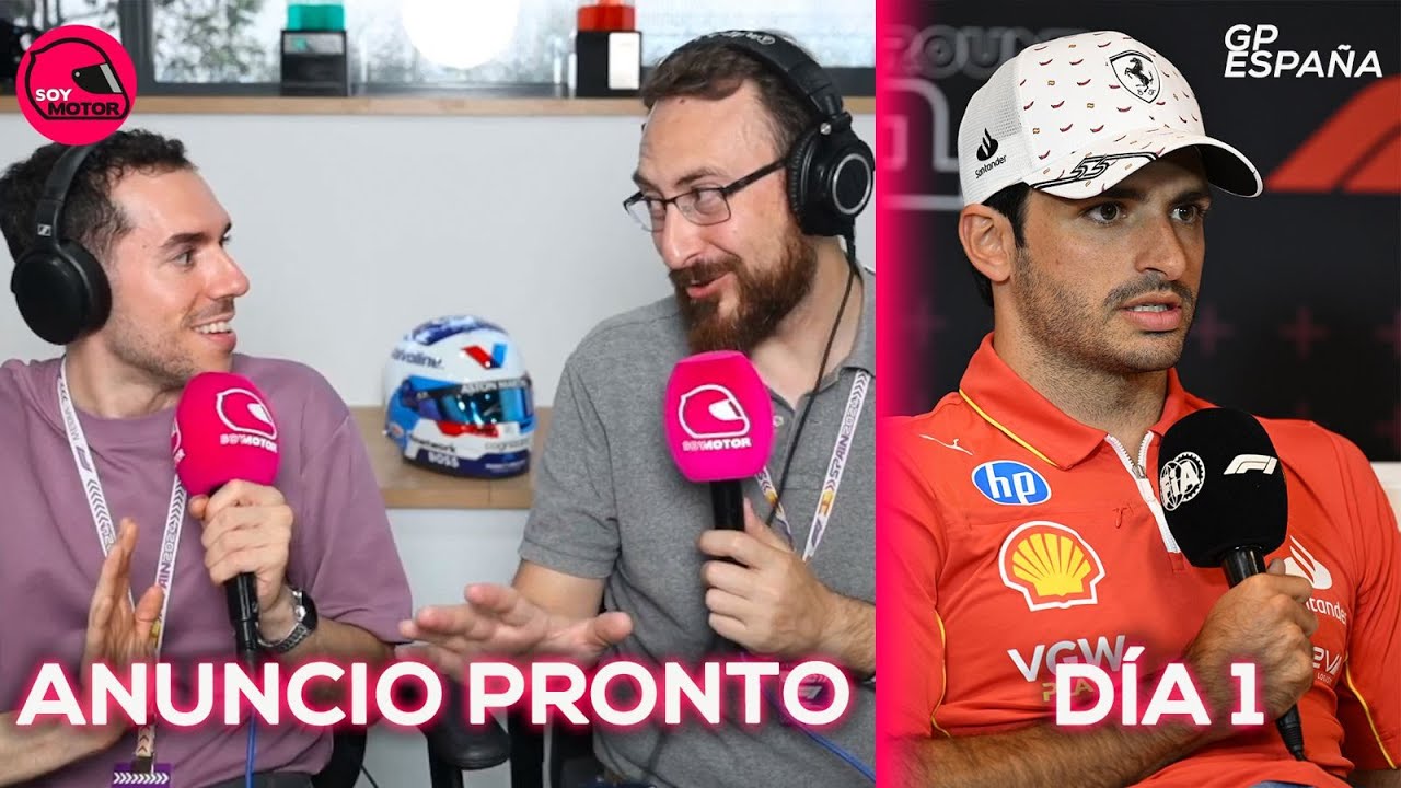 Alonso pide lluvia y Sainz anunciará pronto | Apuntes GP España F1 2024, día 1 | SoyMotor.com