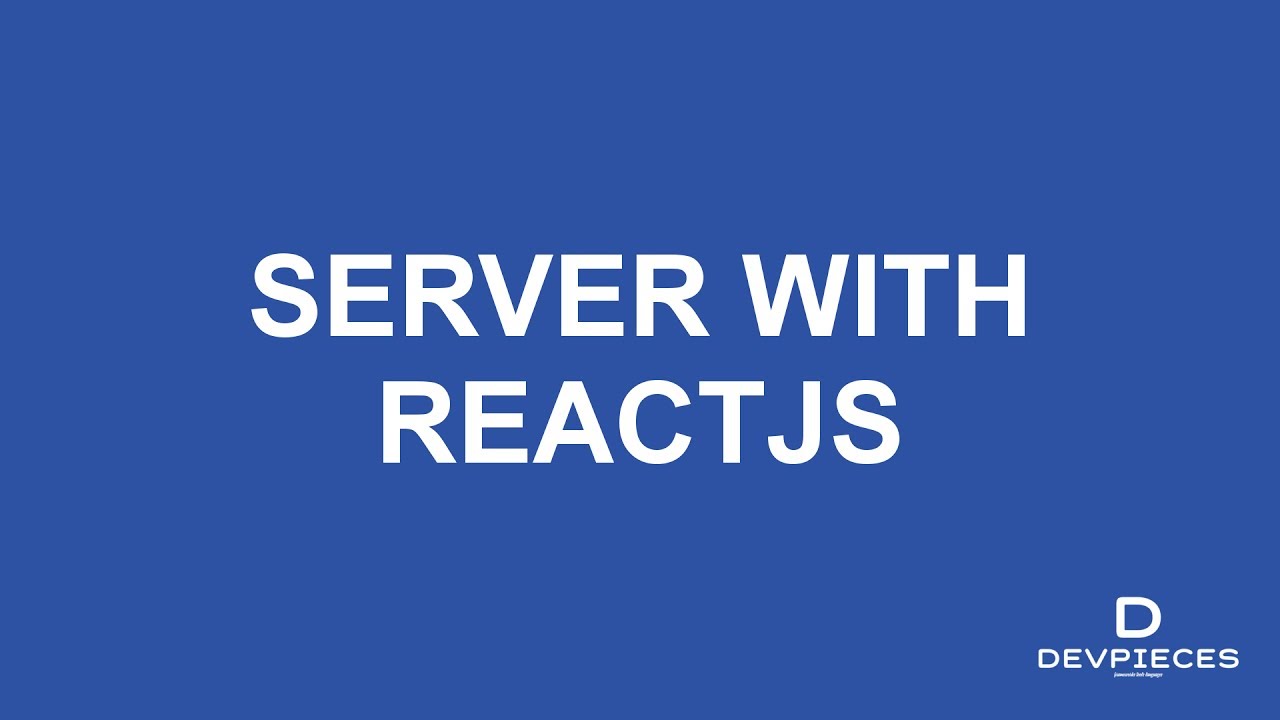 REACTJS on the server side - ft. next.js