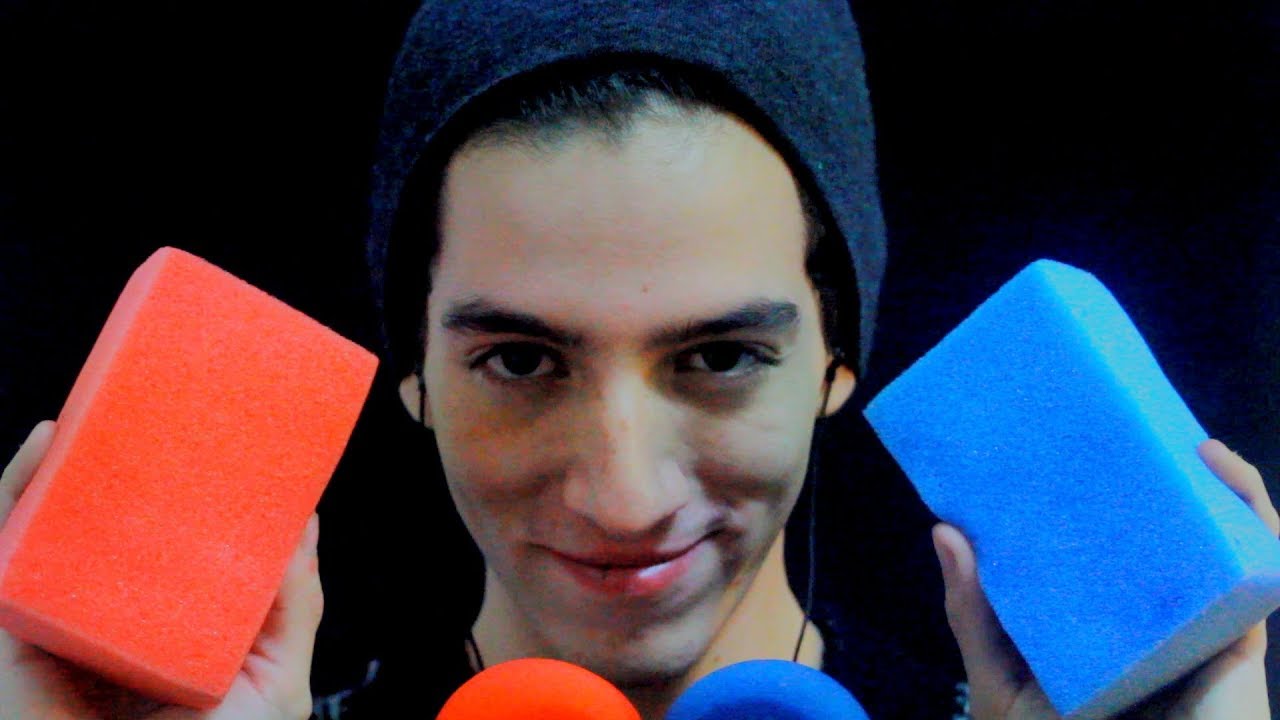 ASMR WITH SPONGE