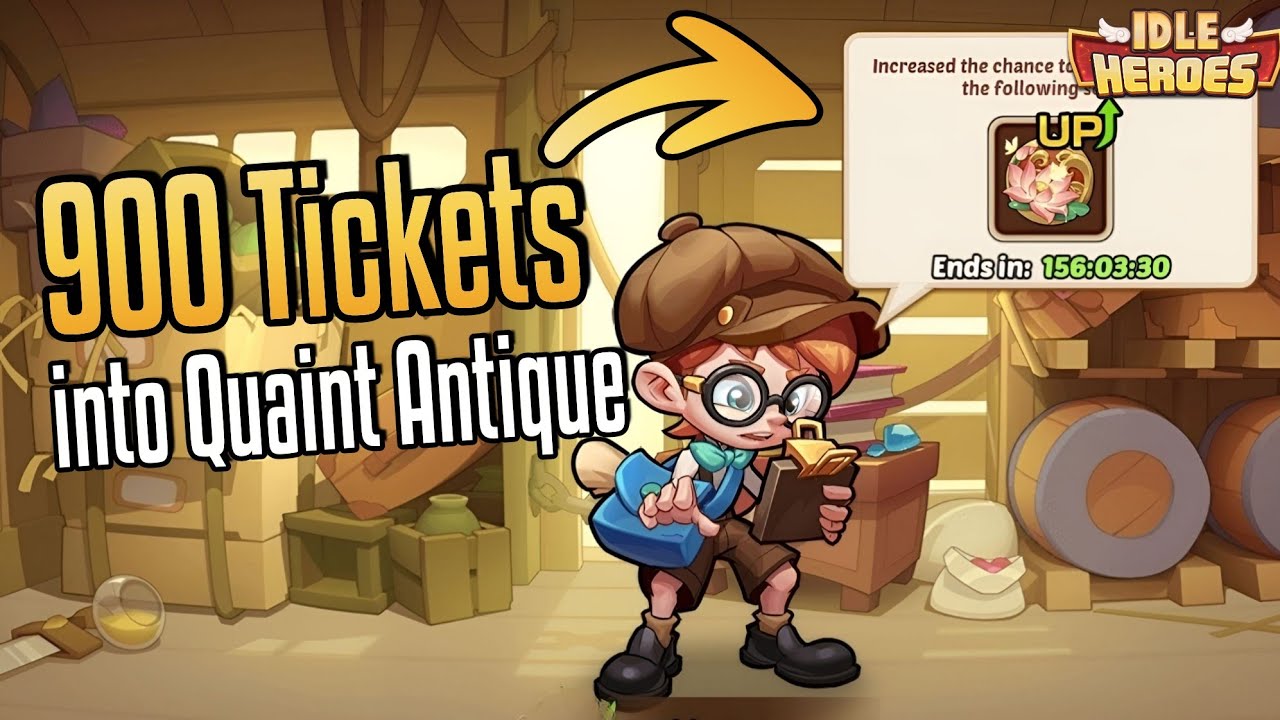 900 Treasure Tickets into Quaint Antique! We max my 10th Treasure Series!!! - Idle Heroes
